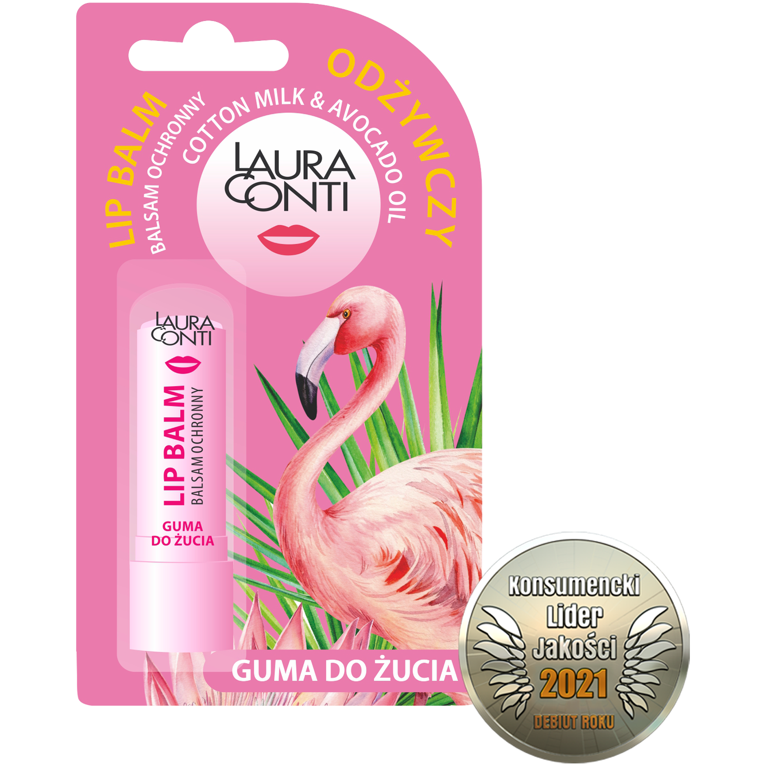 Laura Conti Guma do żucia balsam ochronny do ust guma do żucia, 4,8 g