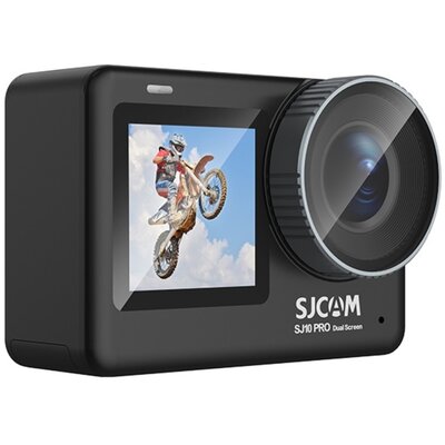 Kamera sportowa SJCAM SJ10 PRO DUAL SCREEN Filmy 4K 60 FPS, Obudowa wodoodporna, uchwyty