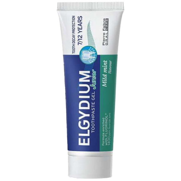 Elgydium Junior pasta do mycia zębów dla dzieci 7-12 miętowa, 50 ml
