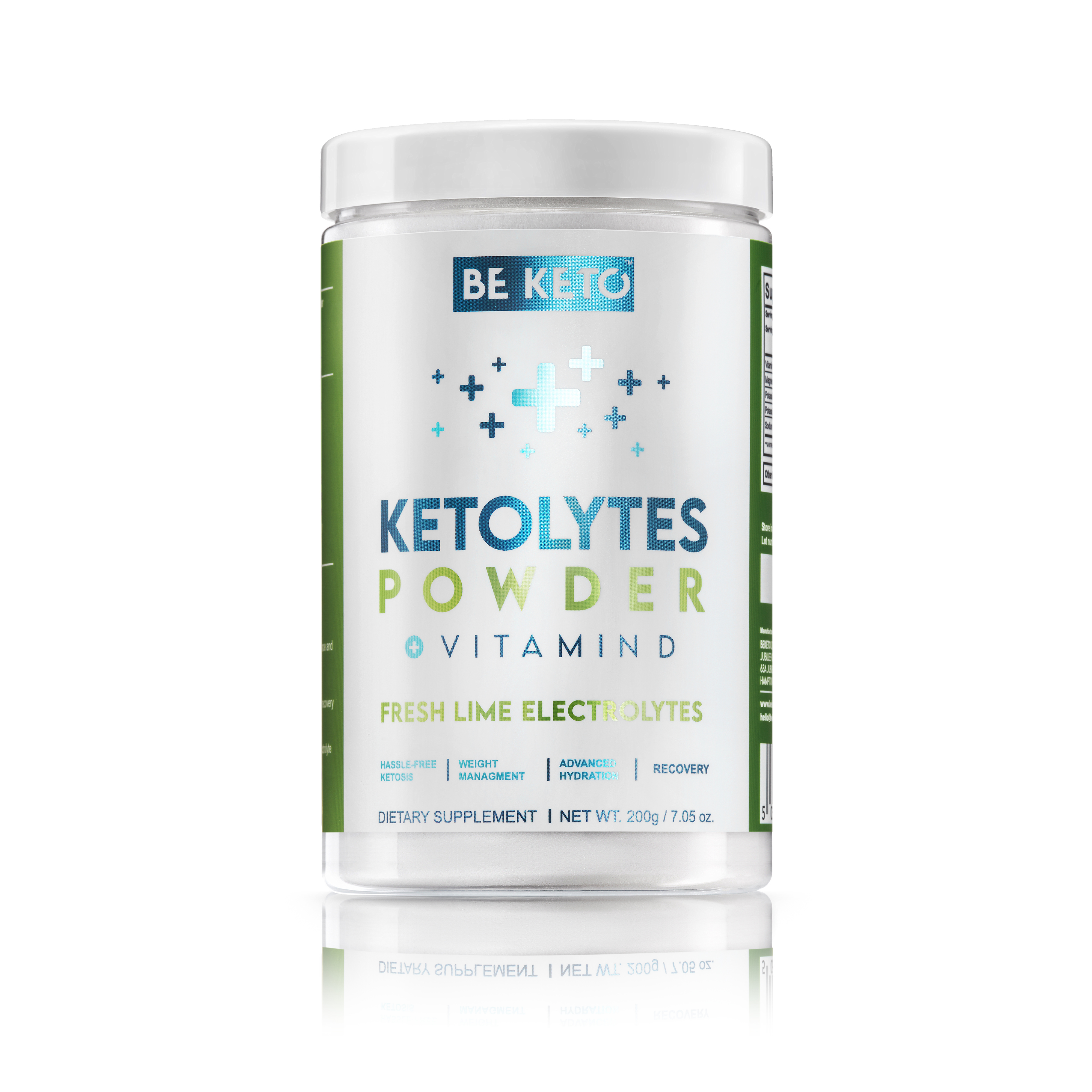 Be Keto suplement diety, elektrolity w proszku: magnez, sód, potas, 200 g