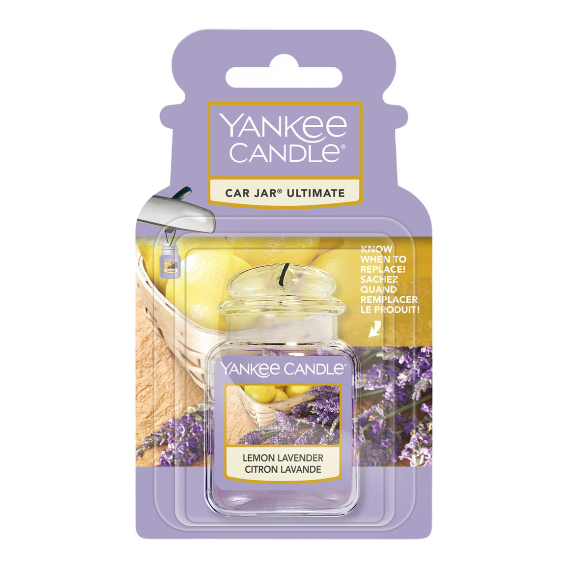 Yankee Candle Lemon Lavender zapach samochodowy, 12 g
