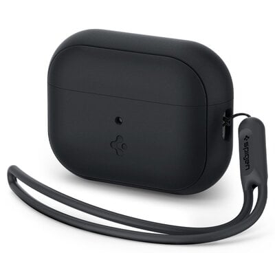 Etui na słuchawki SPIGEN Silicone Fit Strap do Apple Airpods Pro 1/2 Czarny