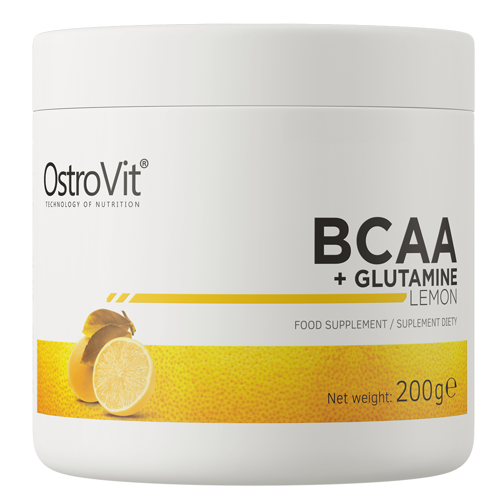 OstroVit BCAA + Glutamina 200 g o smaku cytrynowym