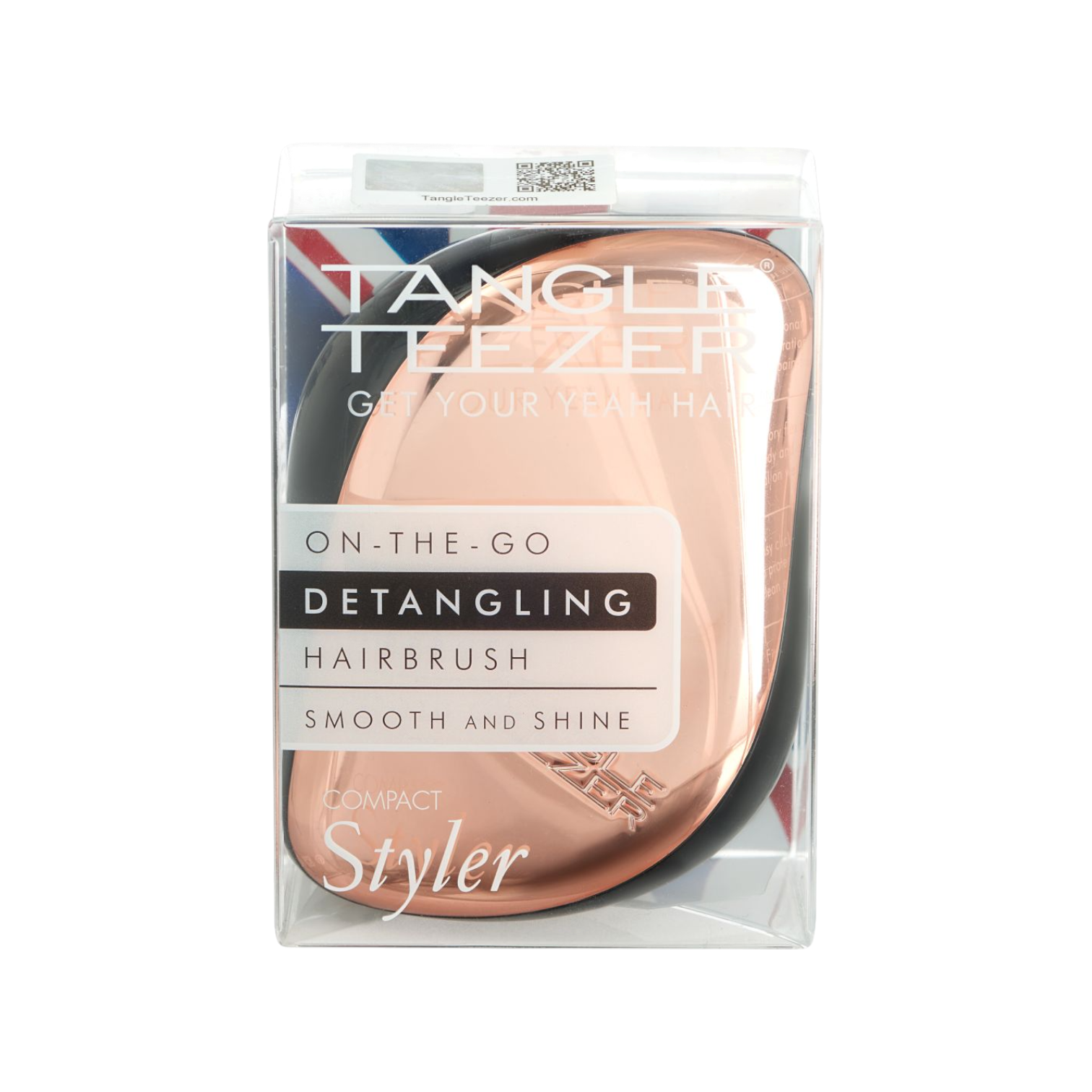 Tangle Teezer Compact Styler Rose Gold Black szczotka do włosów, 1 szt.