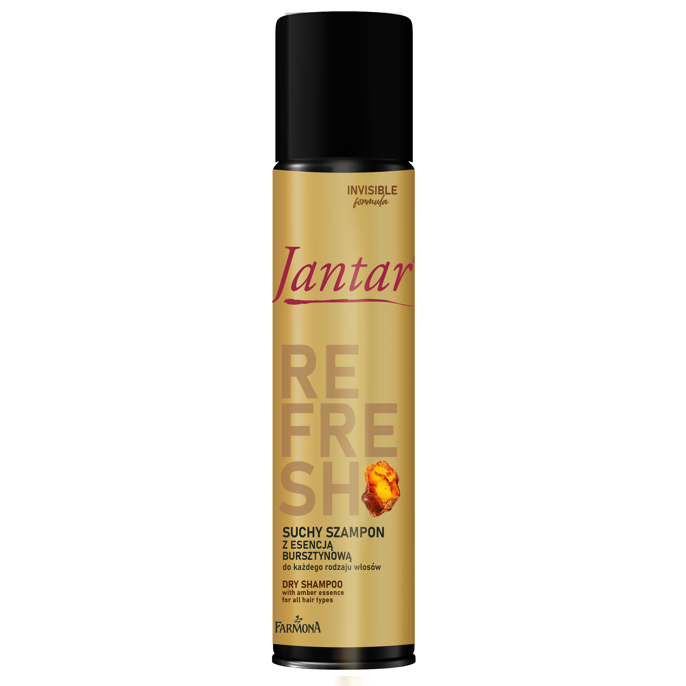Jantar Refresh suchy szampon z esencją bursztynową do każdego rodzaju włosów, 180 ml