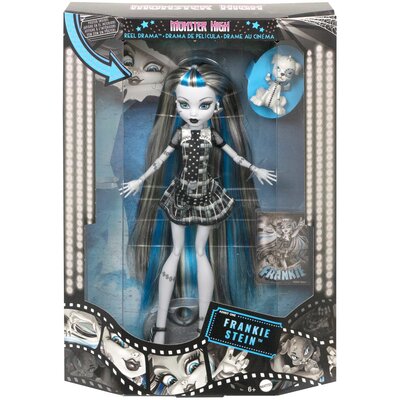 Lalka MONSTER HIGH Reel Drama Straszny Seans Frankie Stein HKN29