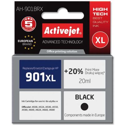 Tusz ACTIVEJET do HP 901 XL CC654AE Czarny 20 ml AH-901BRX