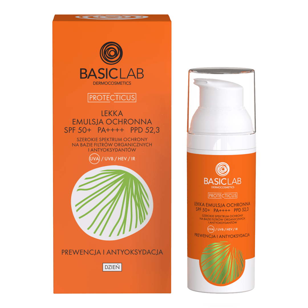 Basiclab Protecticus emulsja do twarzy SPF50+, 50 ml