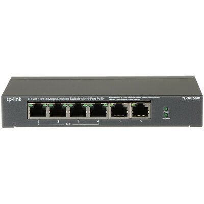 Switch TP-LINK TL-SF1006P Fast Ethernet, 6 portów, Funkcja PoE