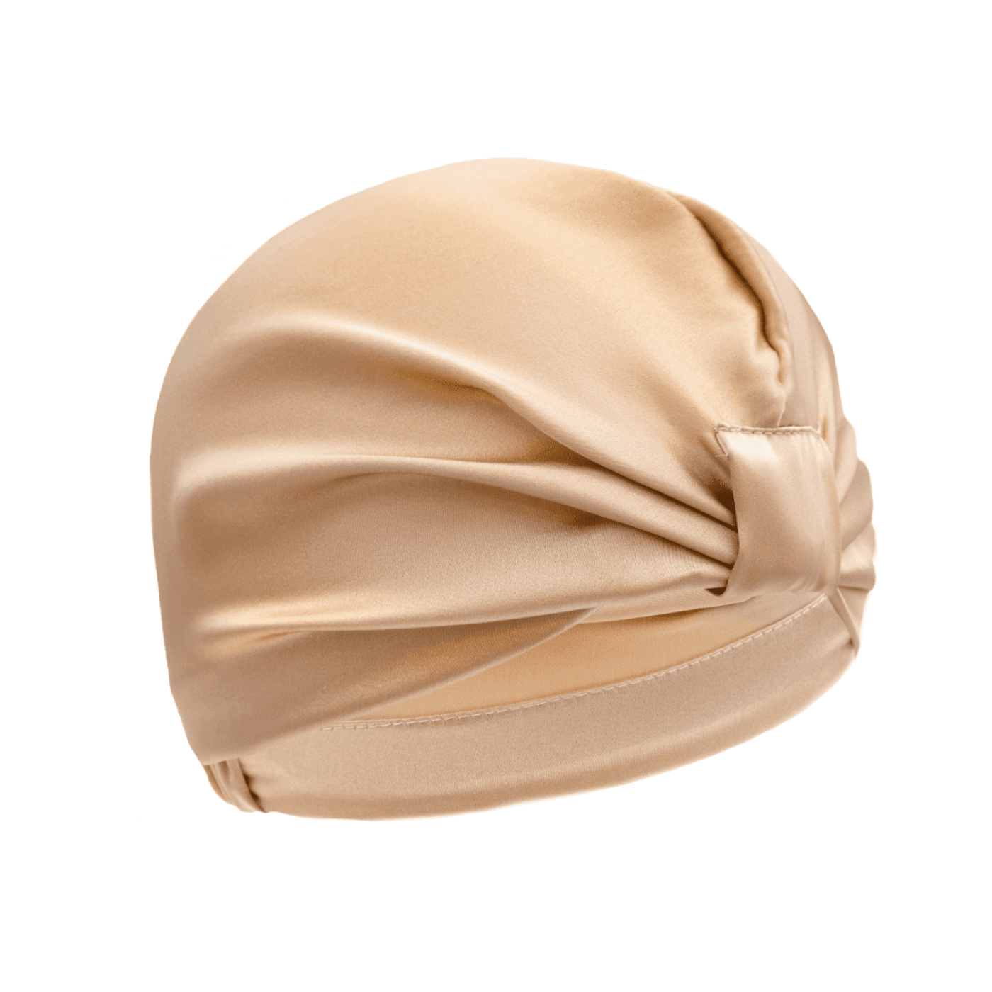 Cat&Cat jedwabny turban do włosów beżowy, 1 szt.