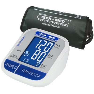 Ciśnieniomierz TECH-MED TMA-20 SMART Biało-czarny