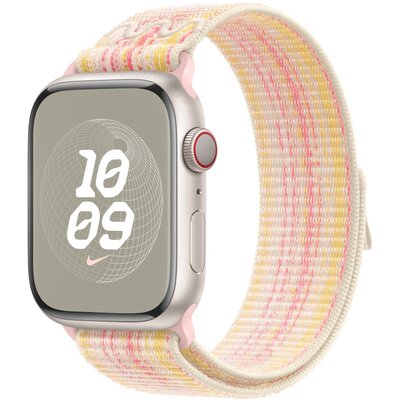 Pasek do Apple Watch Nike (42/44/45/49mm) Księżycowa poświata/różowy