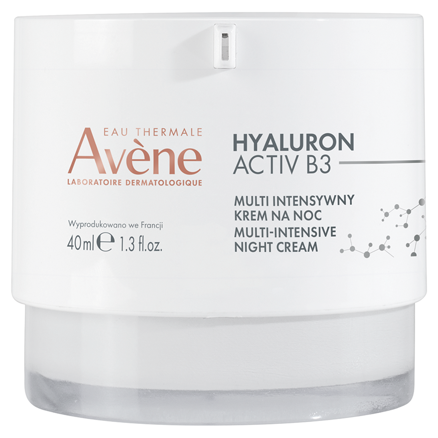 Avène Hyaluron Activ B3 intensywny krem do twarzy na noc, 40 ml