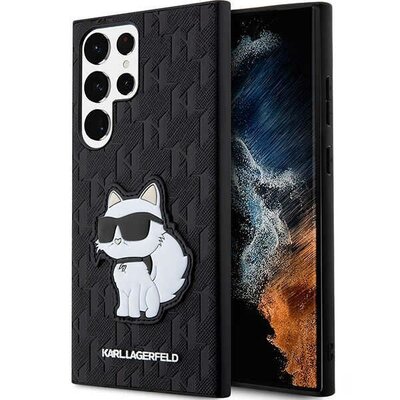 Etui KARL LAGERFELD Saffiano Monogram Choupette do Samsung Galaxy S23 Ultra Czarny
