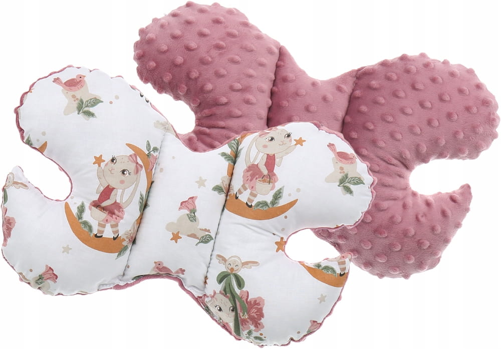 PODUSZKA PODRÓŻNA ANTYWSTRZĄSOWA MOTYLEK MINKY