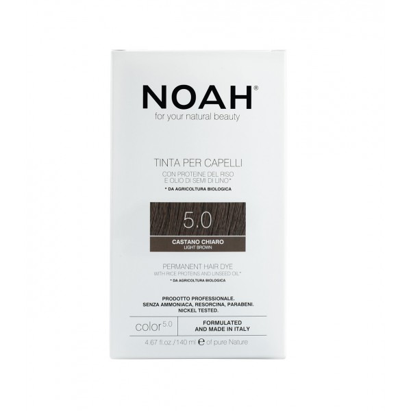 Noah naturalna trwała farba bez amoniaku 5.0 light brown, 140 ml