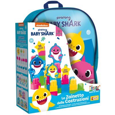 Klocki plastikowe LISCIANI Baby Shark + Plecak 304-83770