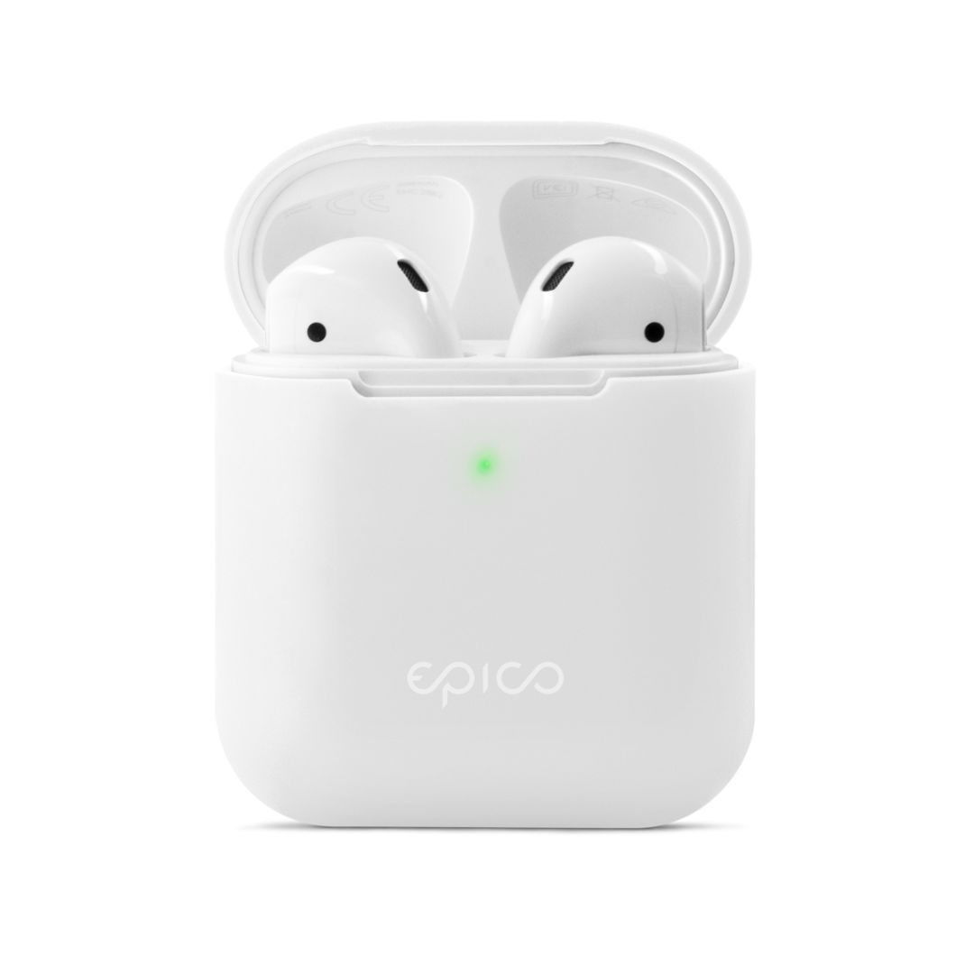 Epico Silicone Cover White - etui AirPods Gen 1/2
