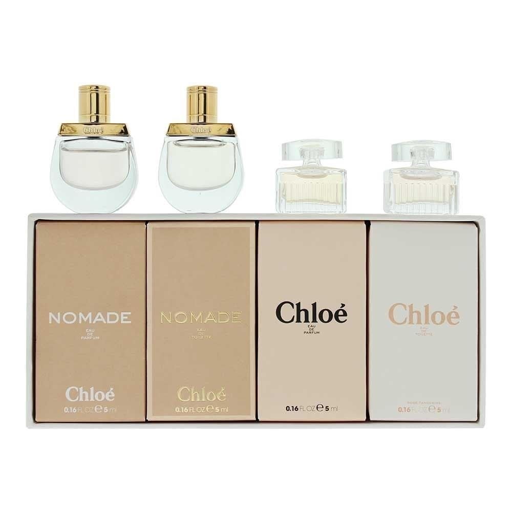 Chloé Les Parfums zestaw damski: woda perfumowana, 5 ml + Nomade woda perfumowana, 5 ml + Nomade woda toaletowa, 5 ml + Rose Tangerine woda toaleto...