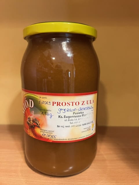 Miód gryczano-wrzosowy 1,3kg (ks. E. Marciniak)