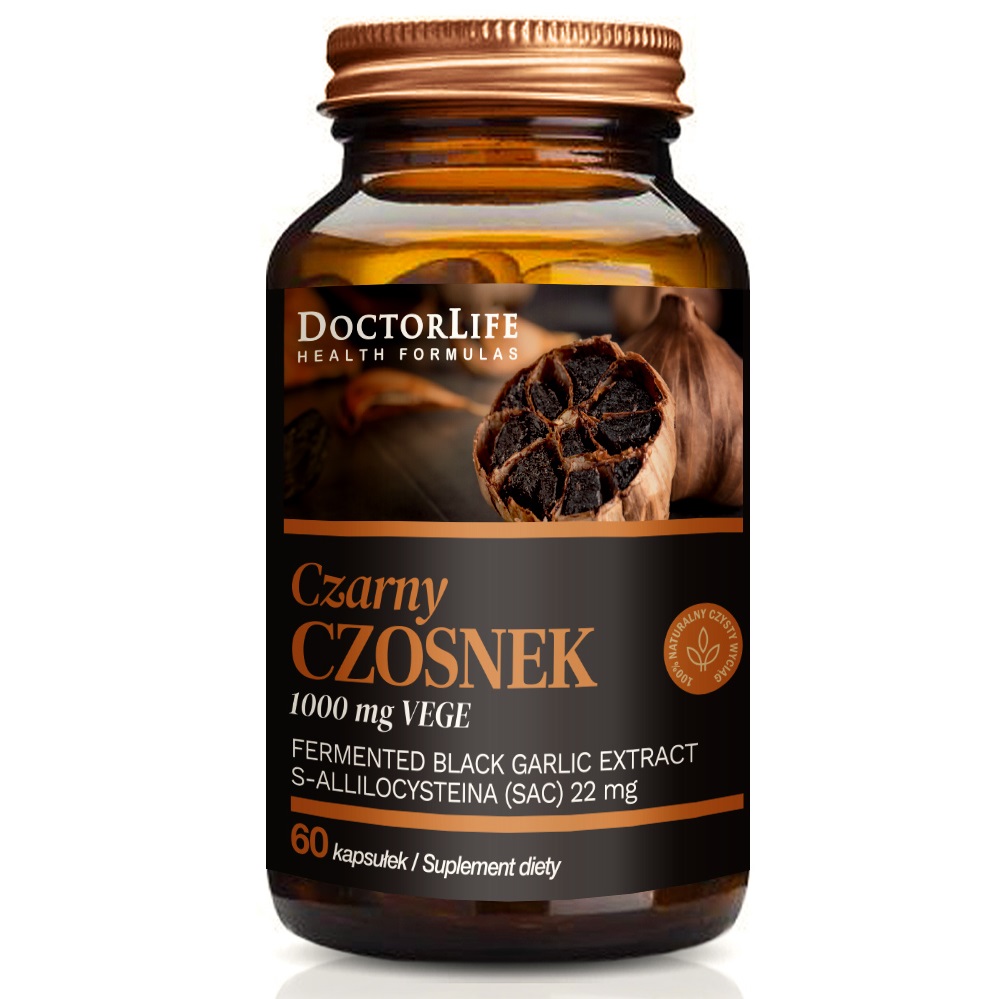 Doctor Life Czarny Czosnek  suplement diety, 60 kaps./1 opak.