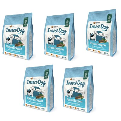 Karma dla psa GREEN PETFOOD InsectDog Hypoallergen Owady 5 x 900 g