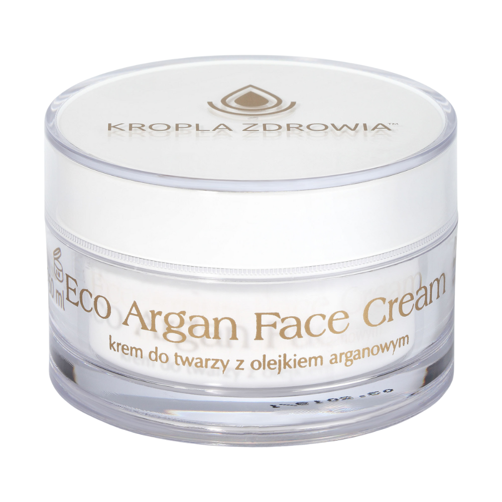 Pharmedis Kropla Zdrowia Eco Gold nawilżający krem do twarzy z olejkiem arganowym, 50 ml