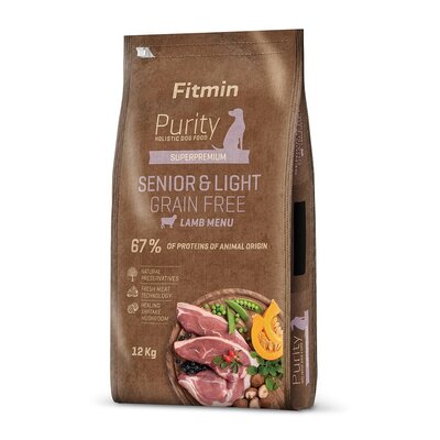Karma dla psa FITMIN Purity Senior&Light Jagnięcina 12 kg