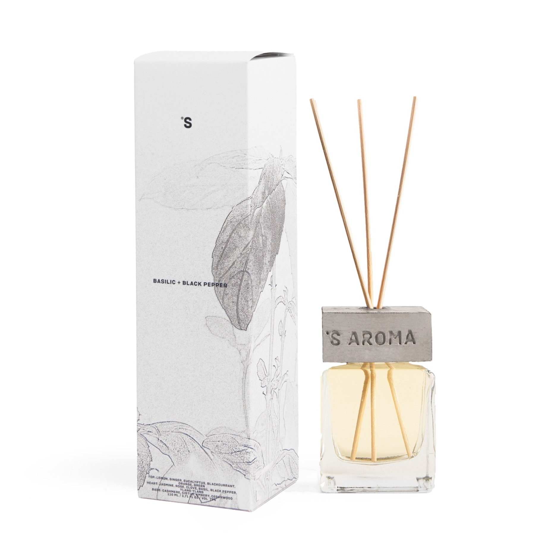 Sister's Aroma Basilic & Black Pepper dyfuzor zapachowy, 110 ml
