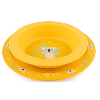 Zestaw naczyń CANPOL BABIES Exotic Animals 56/523 Żółty