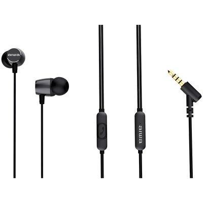 Słuchawki dokanałowe AIWA ESTM-30BK Czarny