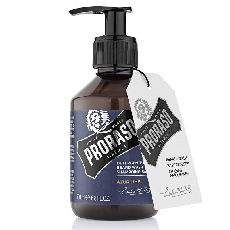 Proraso Azur Lime szampon oczyszczający do brody, 200 ml
