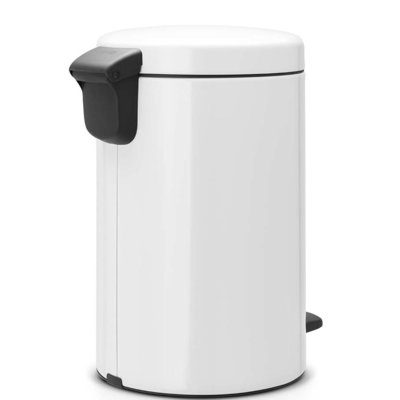 Kosz na śmieci z pedałem BRABANTIA 111969 NewIcon uszczelka przeciwzapachowa, malowany 12 L Biały