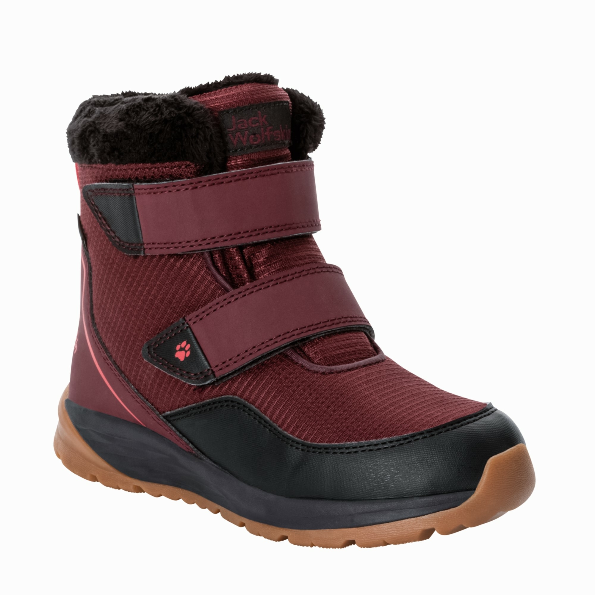 Buty zimowe dla dzieci Jack Wolfskin POLAR WOLF TEXAPORE MID VC K boysenberry - 36