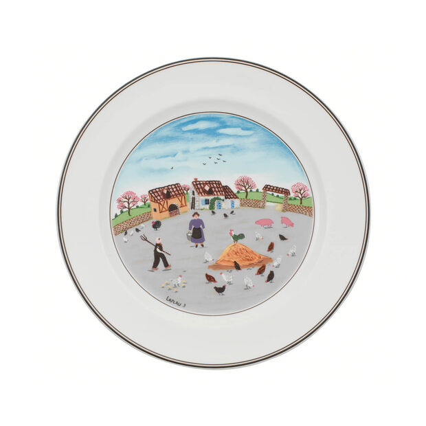 Villeroy&Boch - Talerz obiadowy Podwórko dla kur 27cm Design Naif