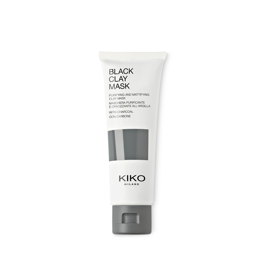 Kiko Milano Black Clay Mask oczyszczająco-matująca maseczka do twarzy z węglem i czarną glinką, 50 ml