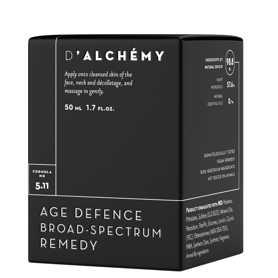 D'ALCHÉMY Age Defence Broad-Spectrum Remedy krem na zmiany hormonalne i przebarwienia, 50 ml