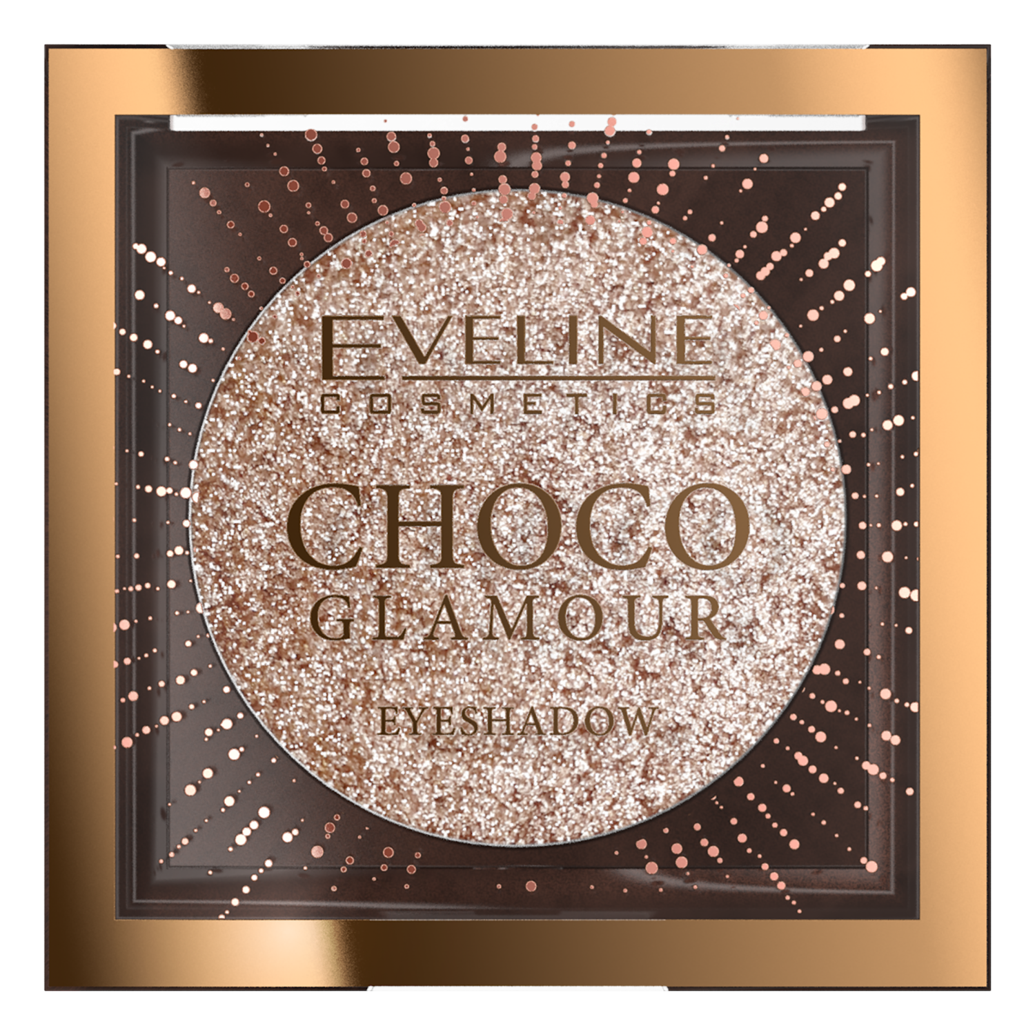 Eveline Cosmetics Choco Glamour mocno błyszczący cień-toper do powiek 01 moon sparkle, 3 g