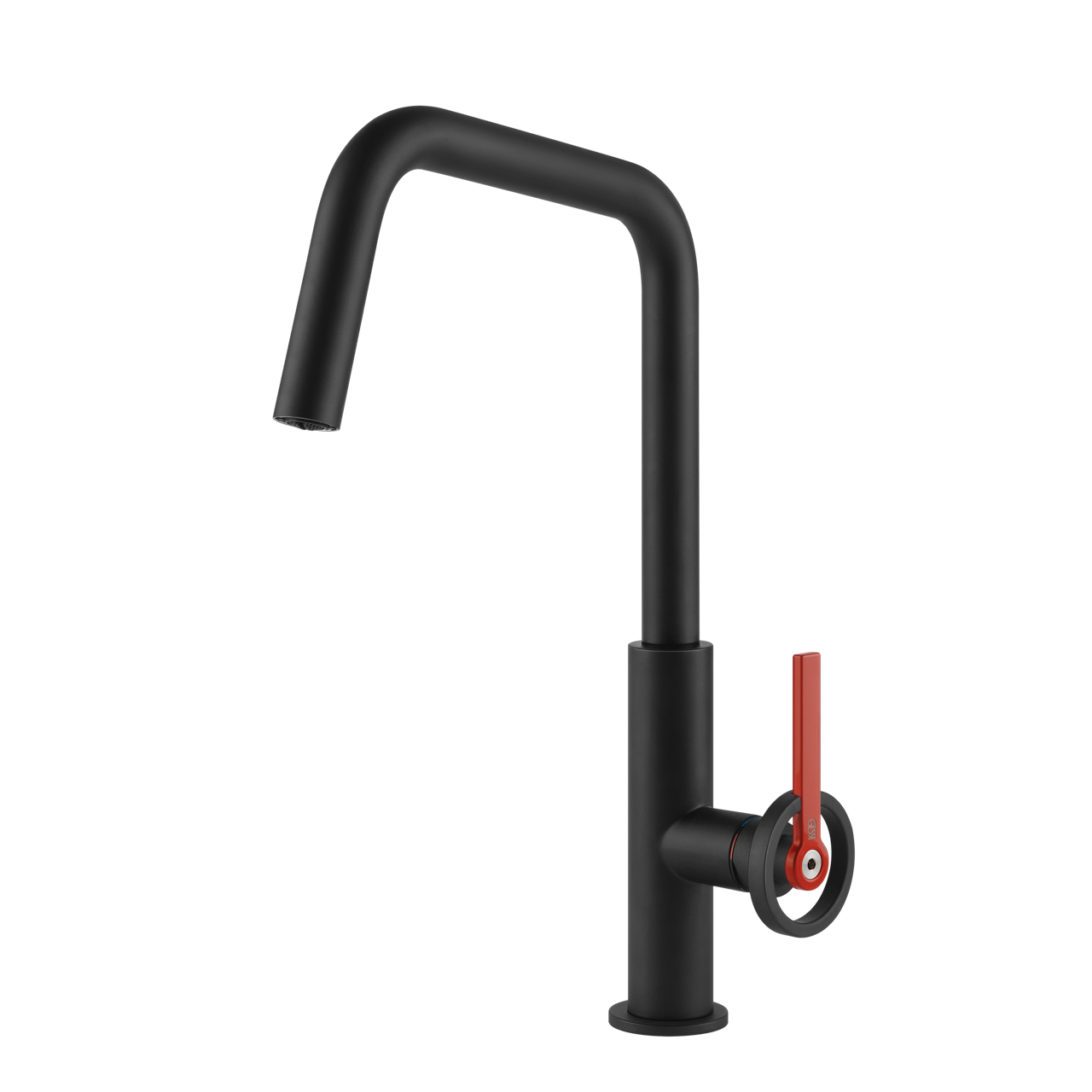 Gessi - Bateria kuchenna Officine V obrotowa wylewka 60201 Czarna matowa