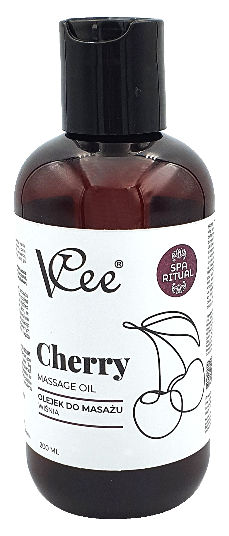 Vcee olejek do masażu wiśnia, 200 ml