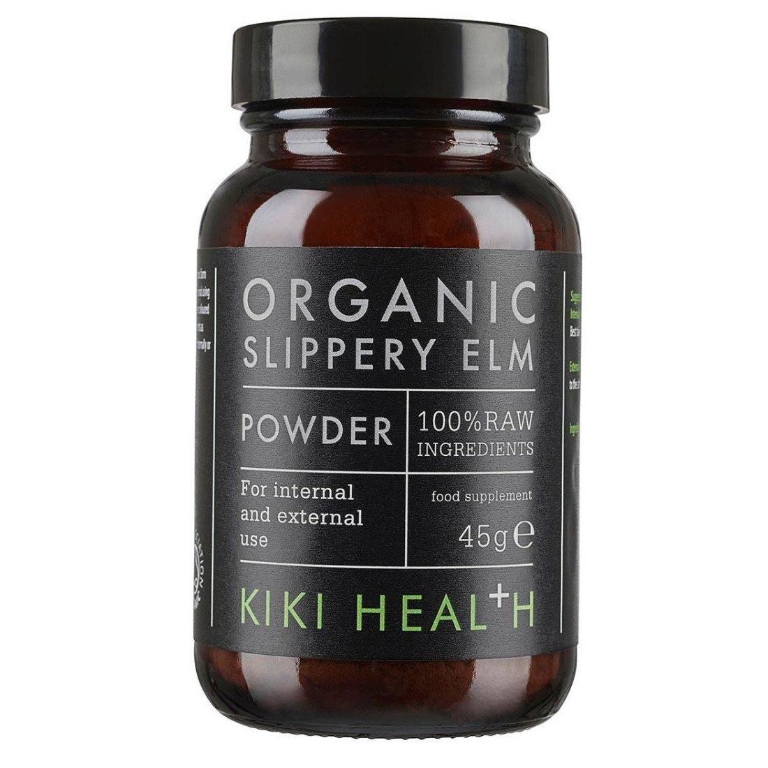 Kiki Health Organic Slippery ELM Powder suplement diety, 45 g