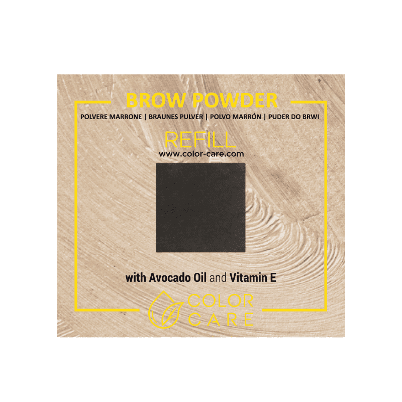 Color Care matowy cień do brwi wegański - refill - Graphite , 2 g