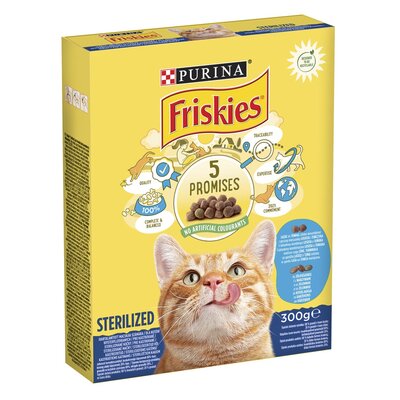 Karma dla kota FRISKIES Sterilized Łosoś z Warzywami 300 g