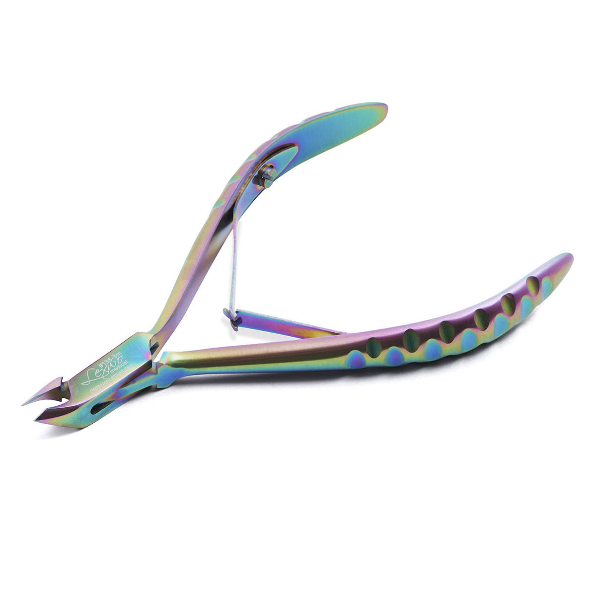 Lexwo 135 cążki do skórek ostrze 3 mm, multikolor, 1 szt.