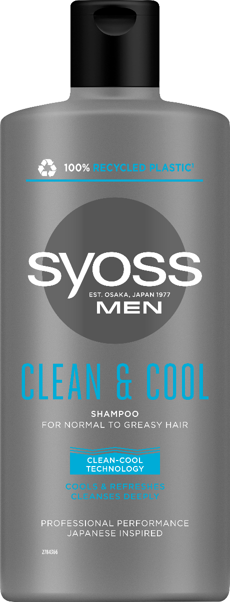 Syoss Men Clean & Cool Szampon do włosów dla mężczyzn, 440 ml