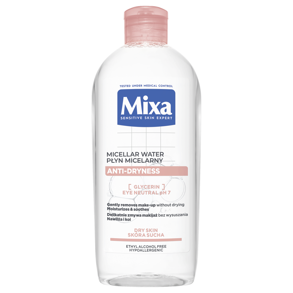 Mixa płyn micelarny do twarzy przeciw przesuszaniu skóry, 400 ml