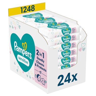 Chusteczki nawilżane PAMPERS Sensitive (1248 szt.)