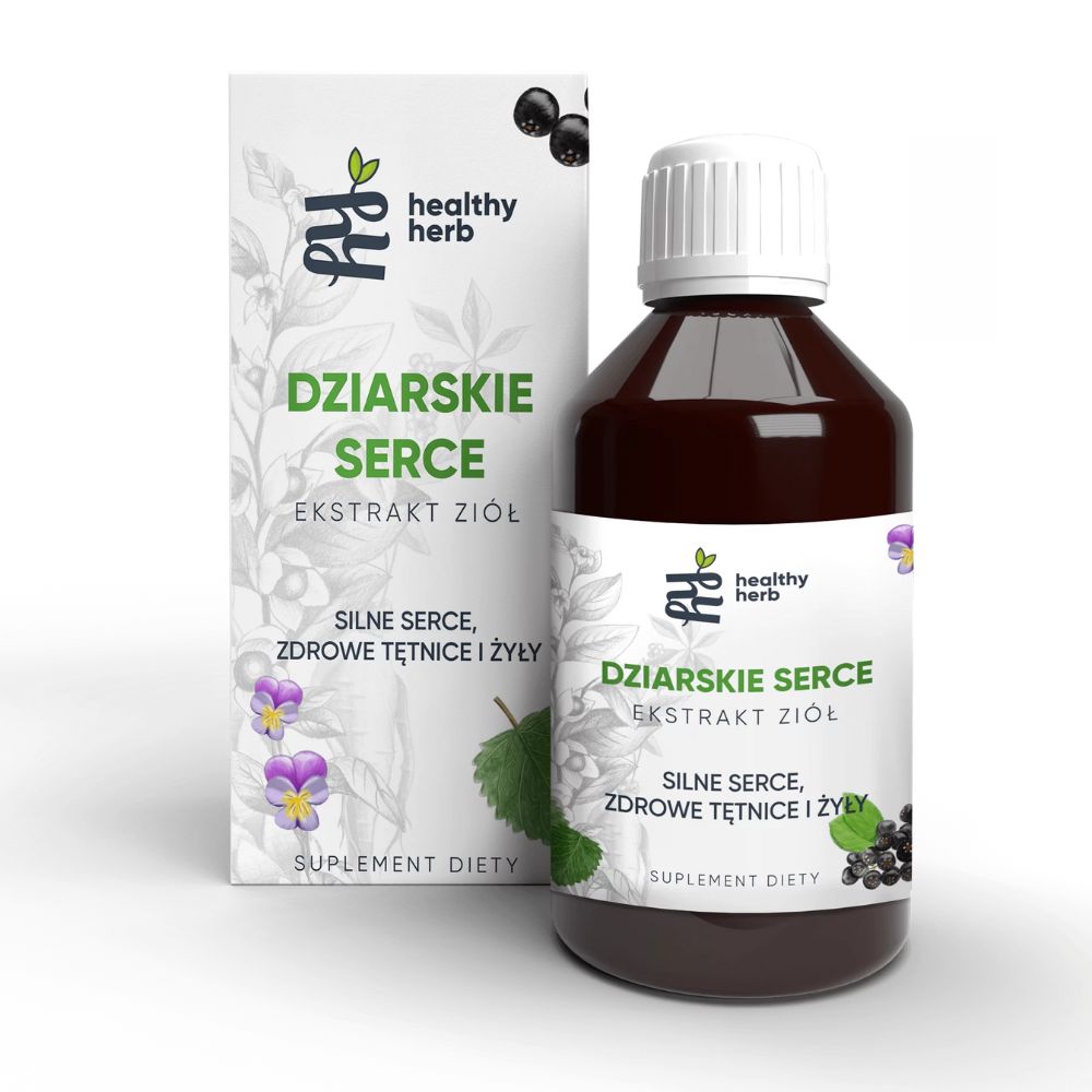 Healthy Herb Dziarskie serce suplement diety mix ekstraktów na zdrowe serce i układ krążenia, 250 ml