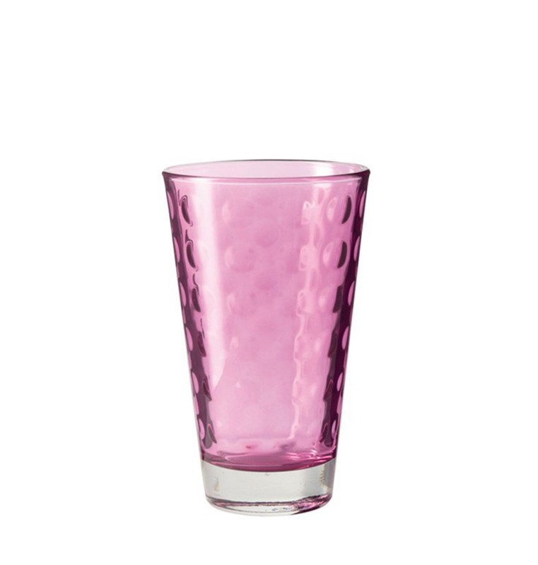 Leonardo Optic szklanka wysoka 300ml różowa