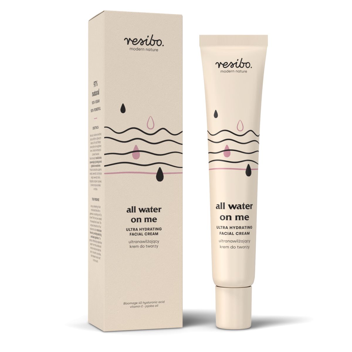 Resibo nawilżający krem do twarzy, 40 ml